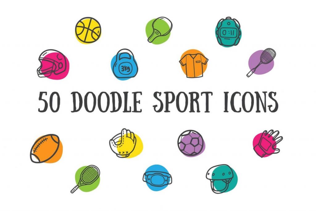 200 Hand Drawing Line Icons Pack - sport icon