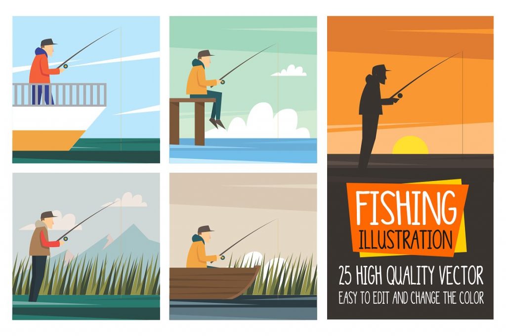 Fishing Clipart Illustration - fish clipart 4