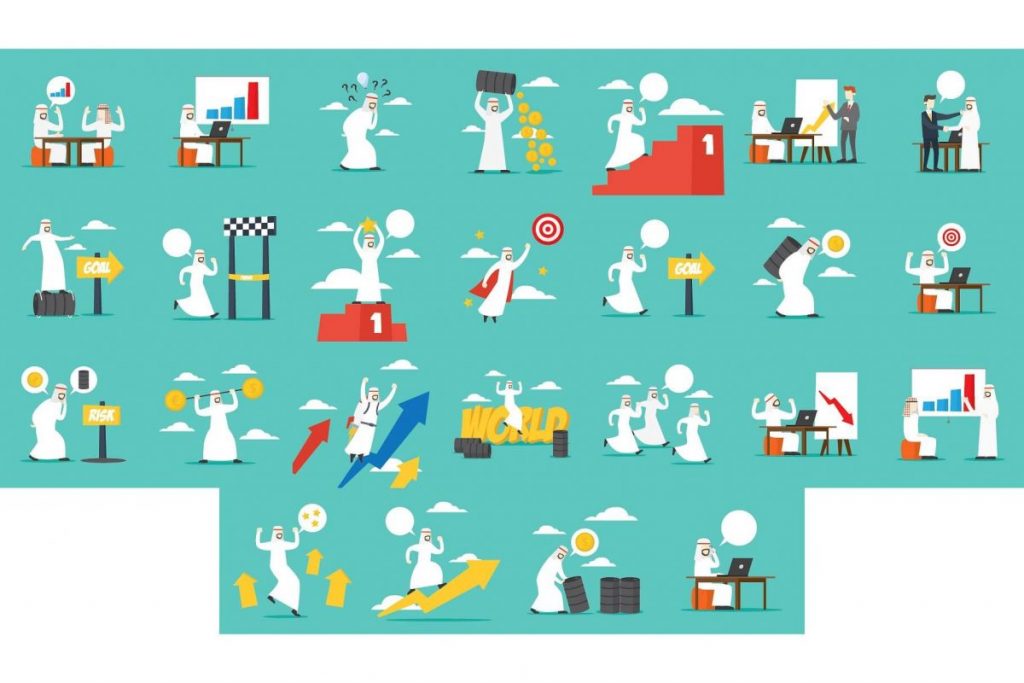 Flat Design Business clipart Illustration Set 3
