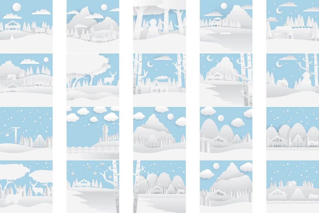 Lovely Winter Clipart Bundle - winter clipart background
