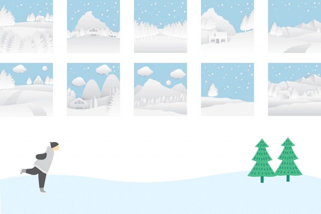 Lovely Winter Clipart Bundle - winter clipart background 2