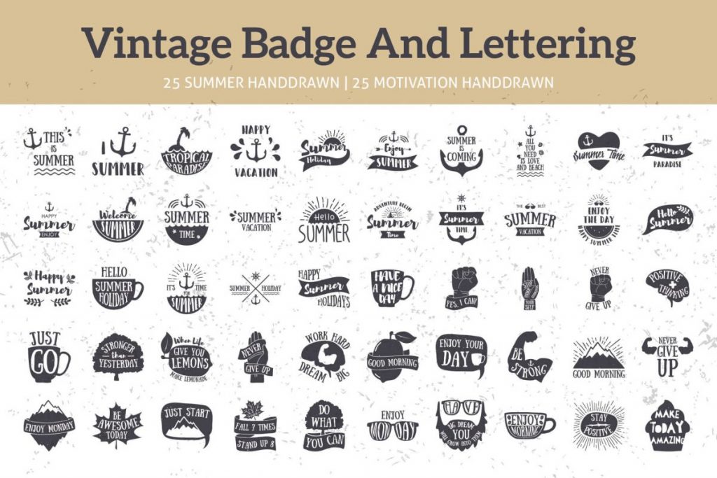 125 vintage logo design bundle - preview 3