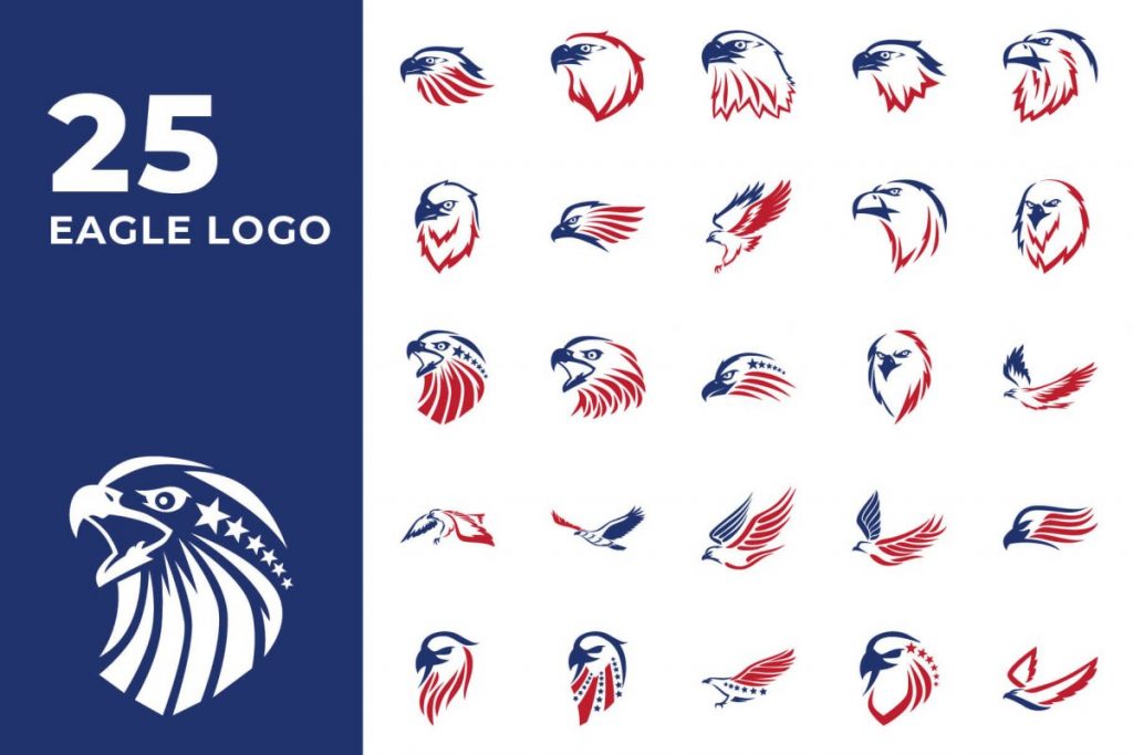 200 Modern Logo Design Collection Pack - EAGLE LOGO