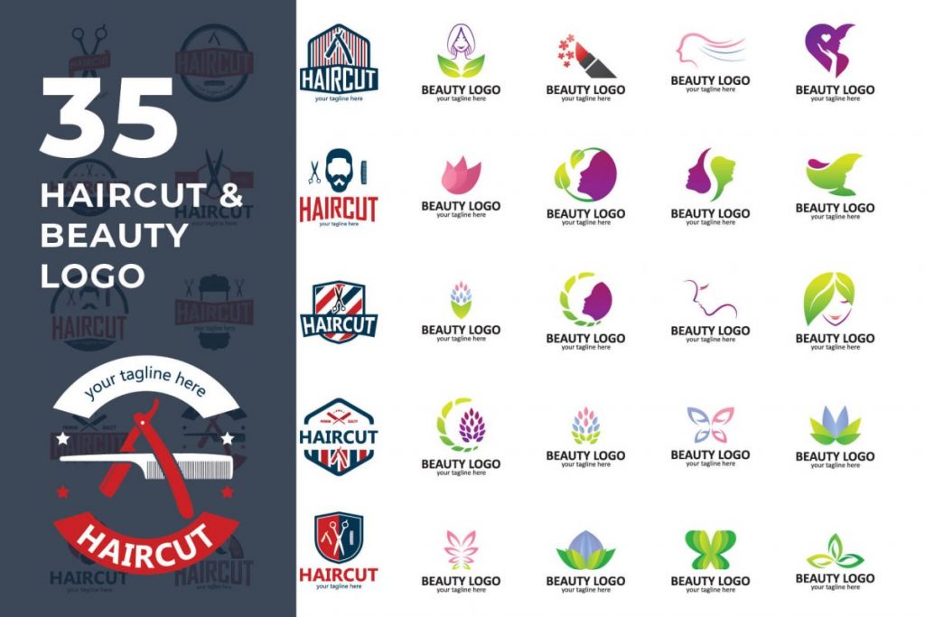 200 Multi-Purpose Logo Design Collection - Hair LOGO