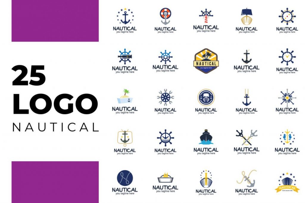 200 Professional Branding Logo Design - NAUTICAL LOGO