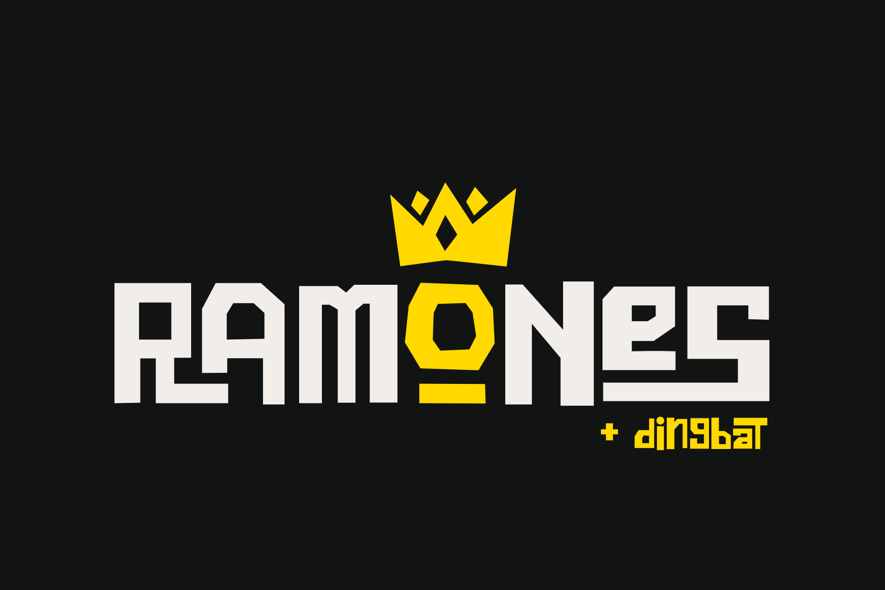 ramones - block letter font