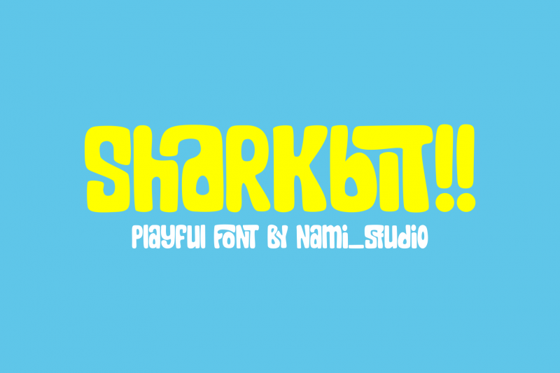 sharkbit cartoon font
