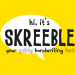 handwriting font skreeble