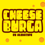 Bubble Font Cheeseburga