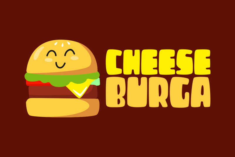 cheeseburga - cartoon font