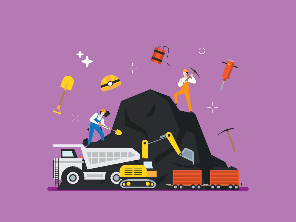 Coal Mining Illustration - Just The Skills