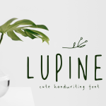 Lupines - Girly Handwriting Font - Professional License