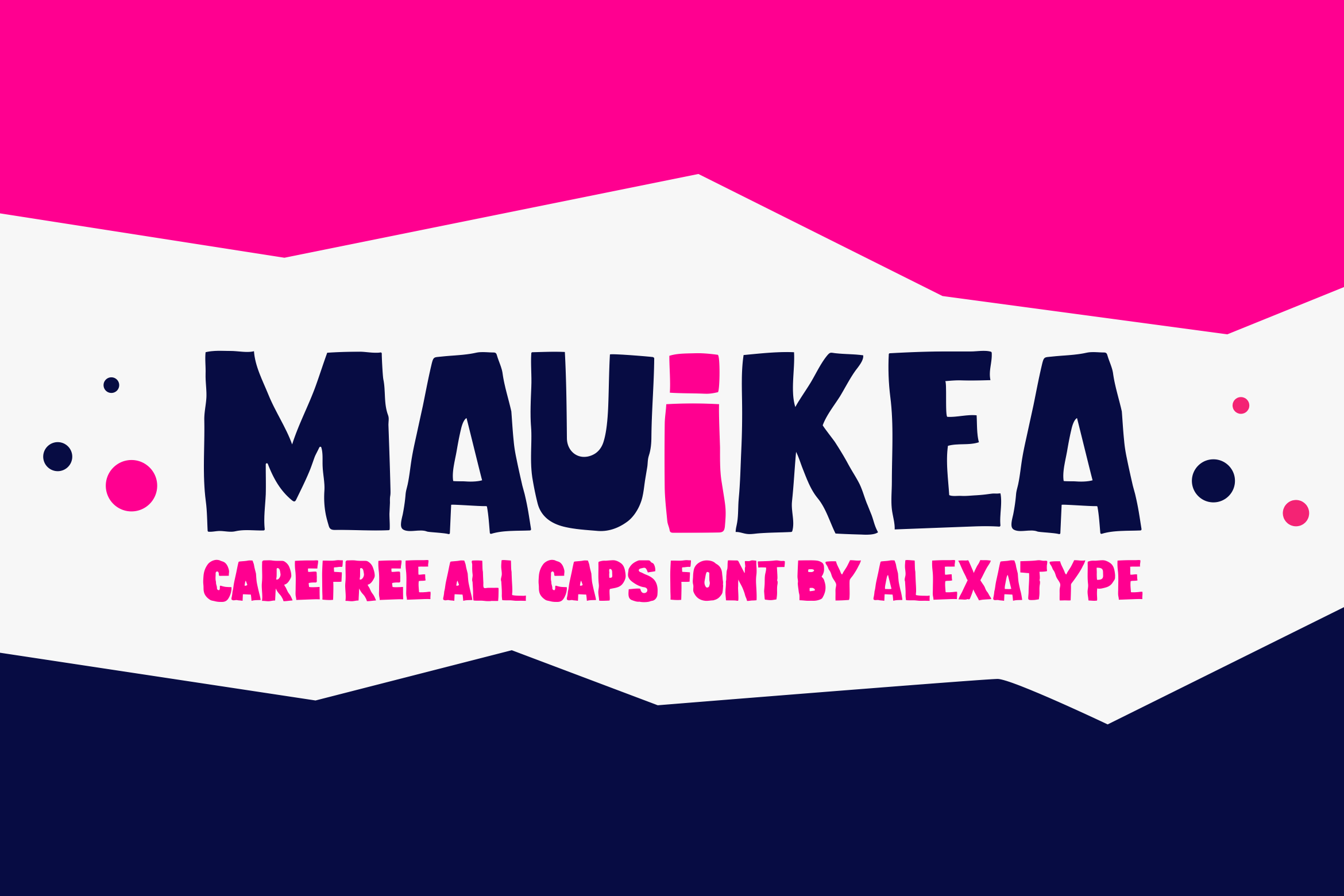 mauikea - block letter font