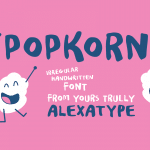 Funny Font POPKORN