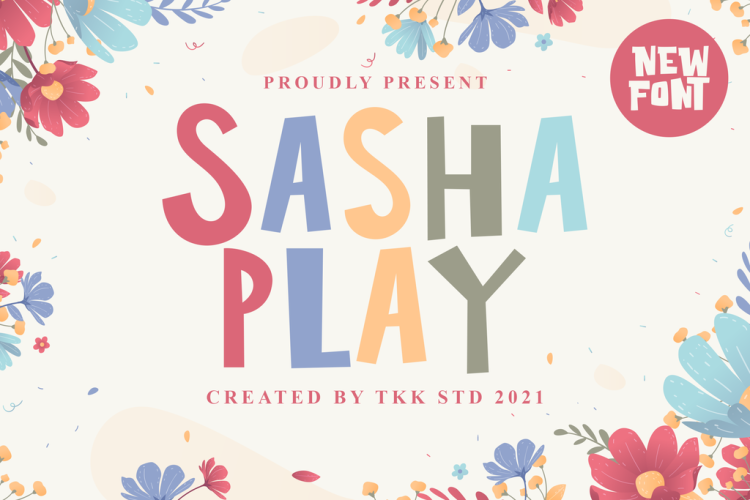 Cute Font Sasha Play