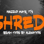 Graffiti font SHRED
