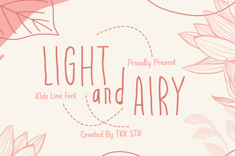 Cute Font Light and Airy