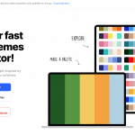 coolors homepage