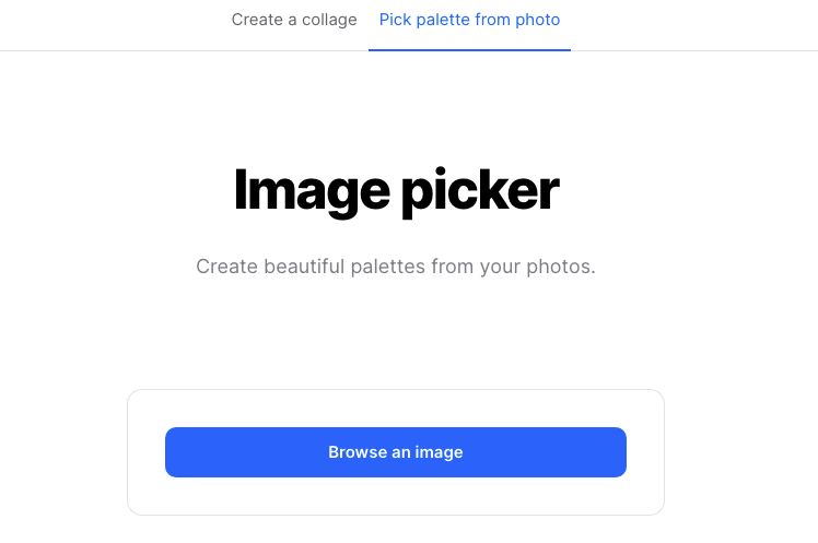 image picker in coolors
