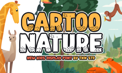 Cute Font Cartoo Nature