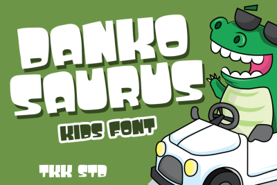 cute font dankosaurus