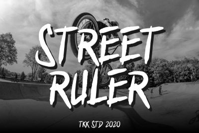 graffiti font street ruler