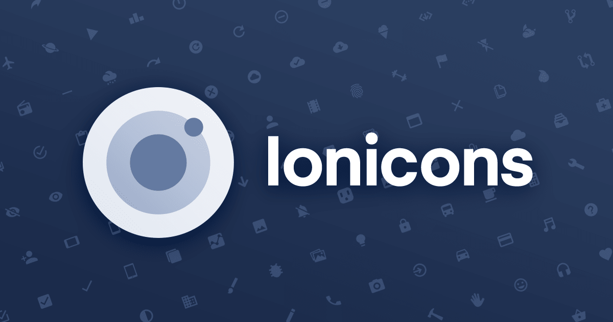 Ionicons Icons