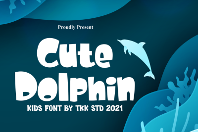 Cute Font Cute Dolphin