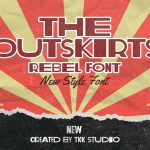 Retro Font The Outskirts