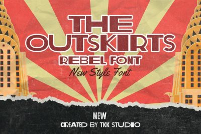 Retro Font The Outskirts