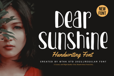 Cute Font Dear Sunshine