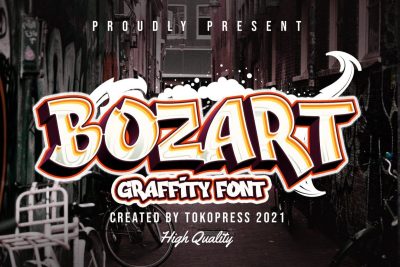 graffiti font bozart