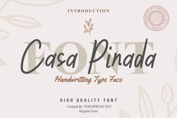 Cute Font Casa Pinada