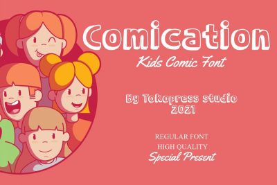 handwriting font comication