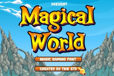 Funny Font magical world
