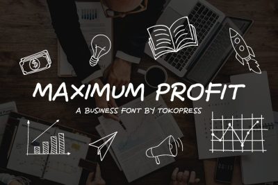 handwriting font maximum profit