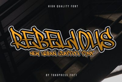 Graffiti font rebellious