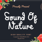 Cute Font Sound of Nature