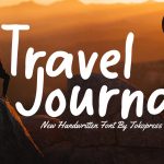 handwriting font travel journal