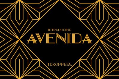 Retro Font Avenida