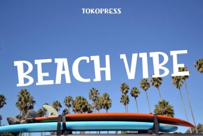 Cute Font Beach Vibe