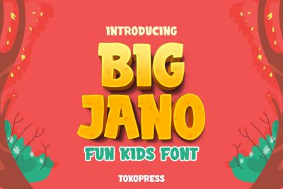 Kids Font Big Jano