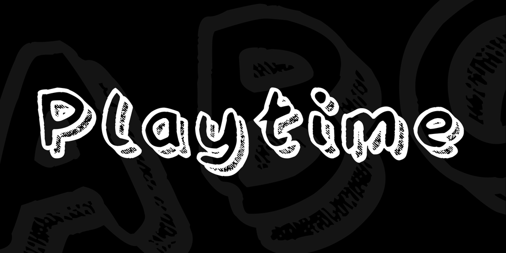 play time - cartoon font