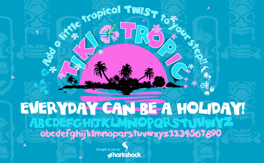 tiki tropic - cartoon font