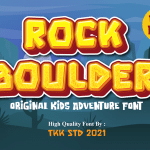 Gaming Font rock boulder