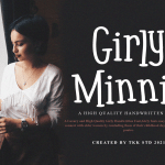 handwriting font girly minnie