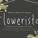 handwriting font flowerista