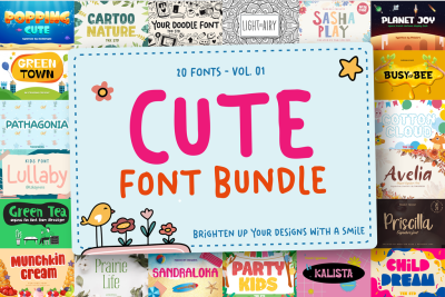 Cute Font Bundle