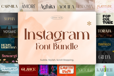 Instagram Font Bundle