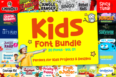 Kids Font Bundle